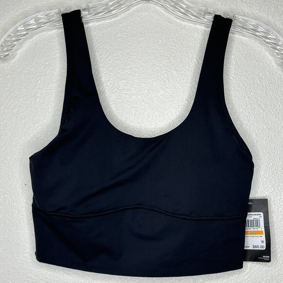 NWT Under Armour Black Meridian 4-Way Stretch Fitted Crop Tank Top Sports Bra S - Picture 3 of 15